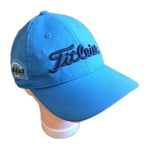 Titleist Embroidered Plum Golf Club Golf Club Adjustable 8' Blue Ball Cap. #1577